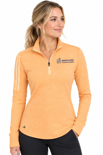 Adidas Women's 3-Stripes Quarter-Zip Pullover